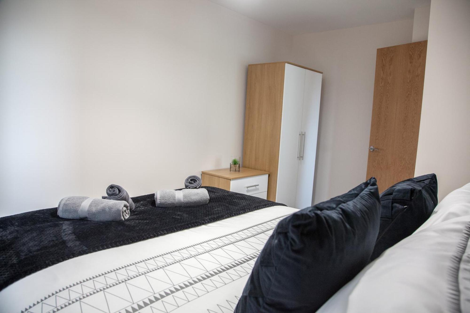 Modern 2Bd Apartment In Manchester City Buitenkant foto