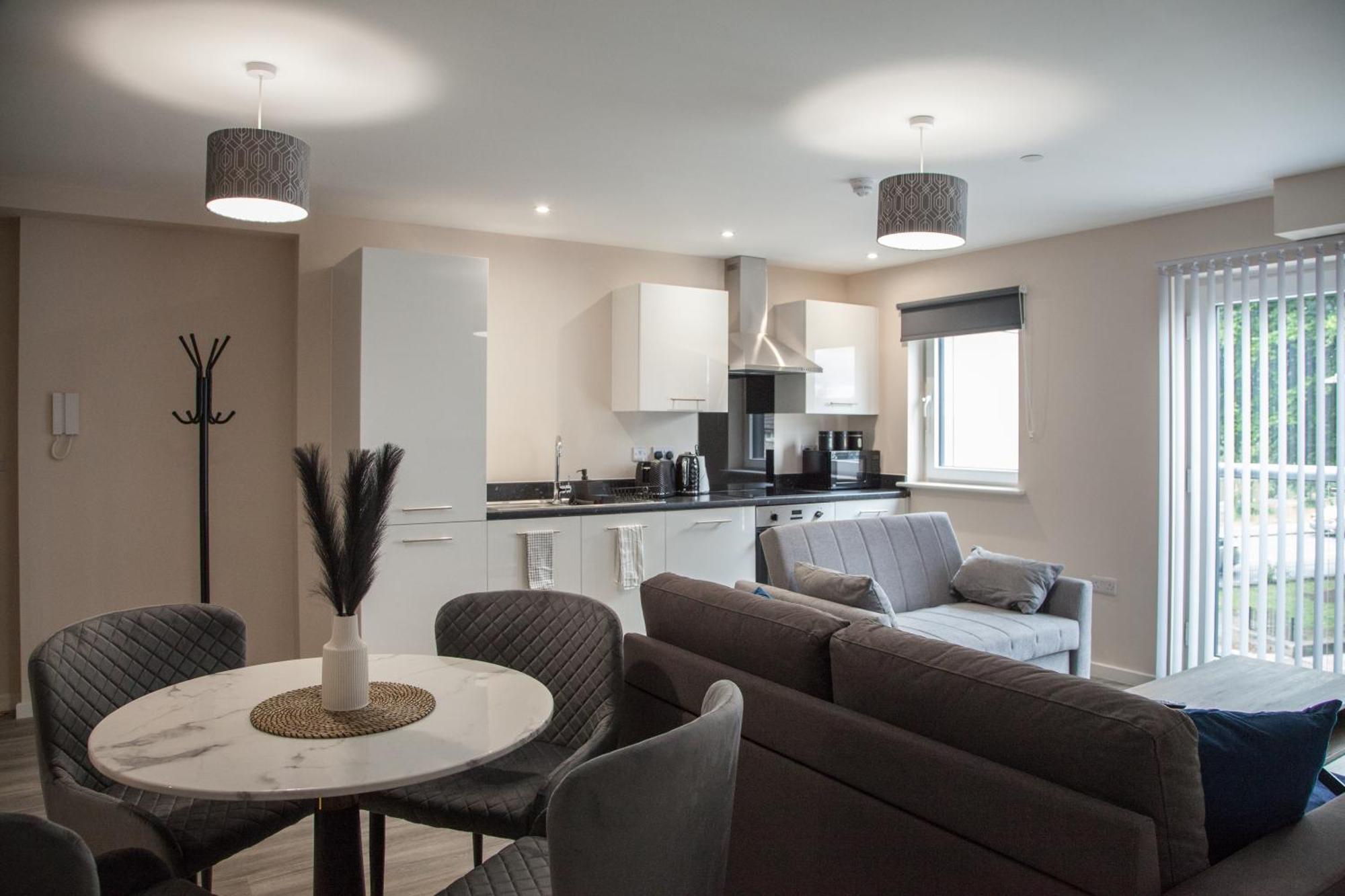 Modern 2Bd Apartment In Manchester City Buitenkant foto