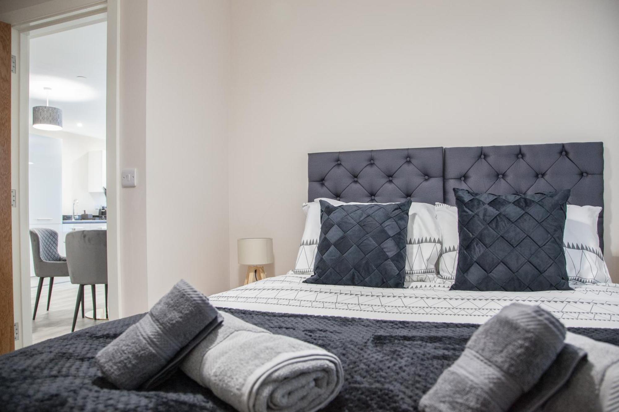 Modern 2Bd Apartment In Manchester City Buitenkant foto