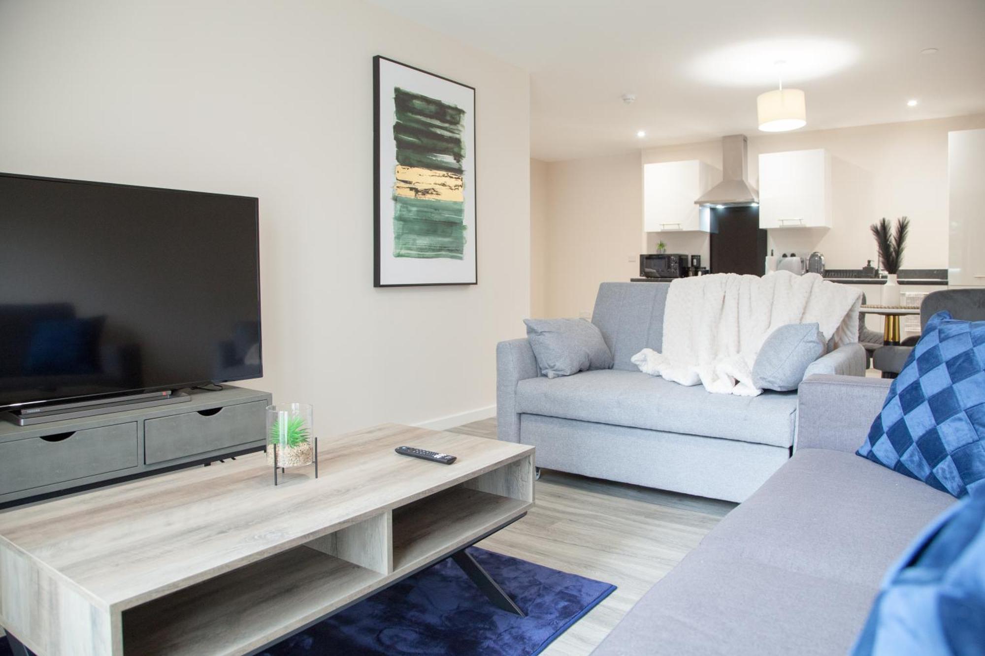 Modern 2Bd Apartment In Manchester City Buitenkant foto