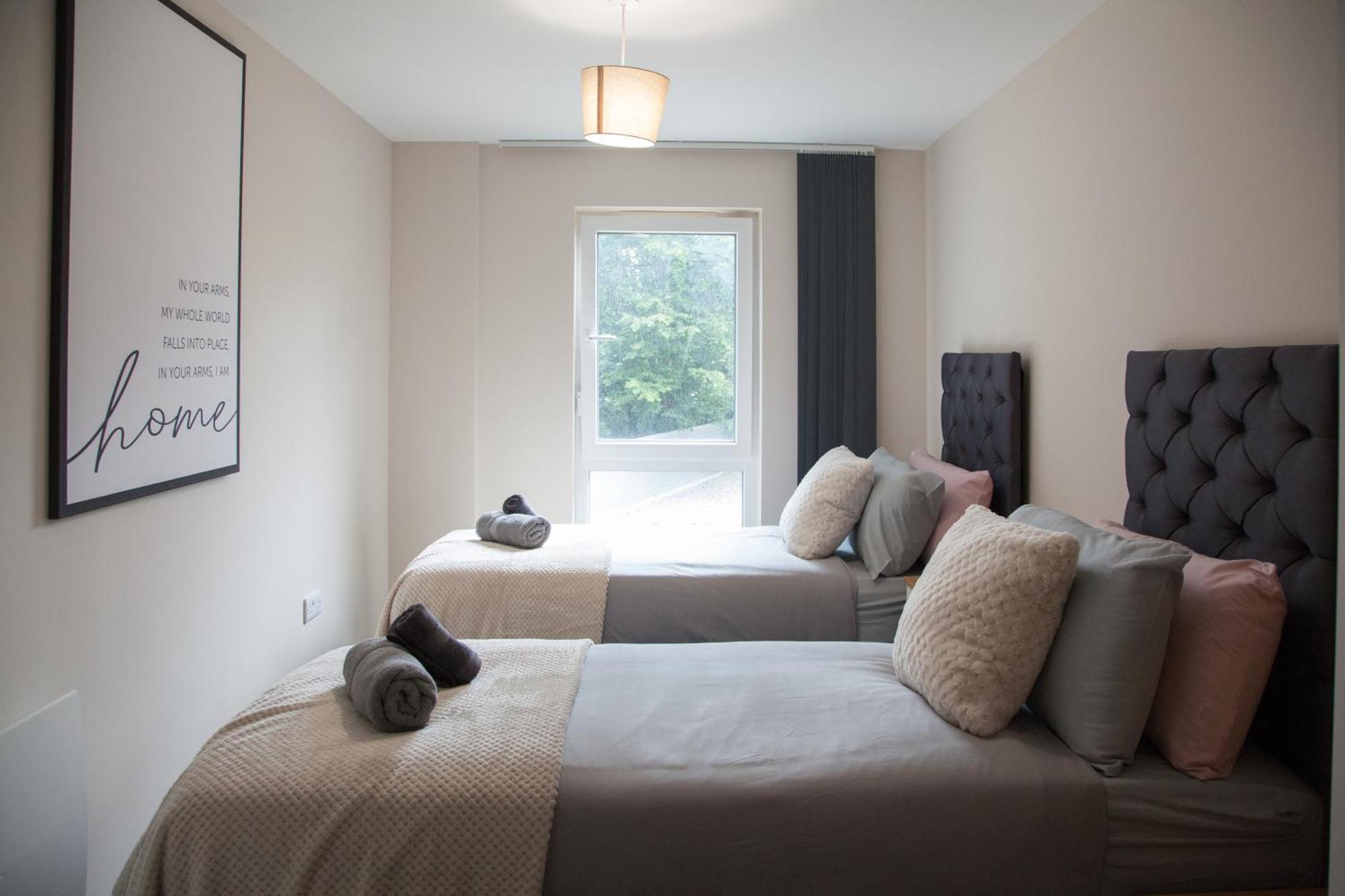 Modern 2Bd Apartment In Manchester City Buitenkant foto
