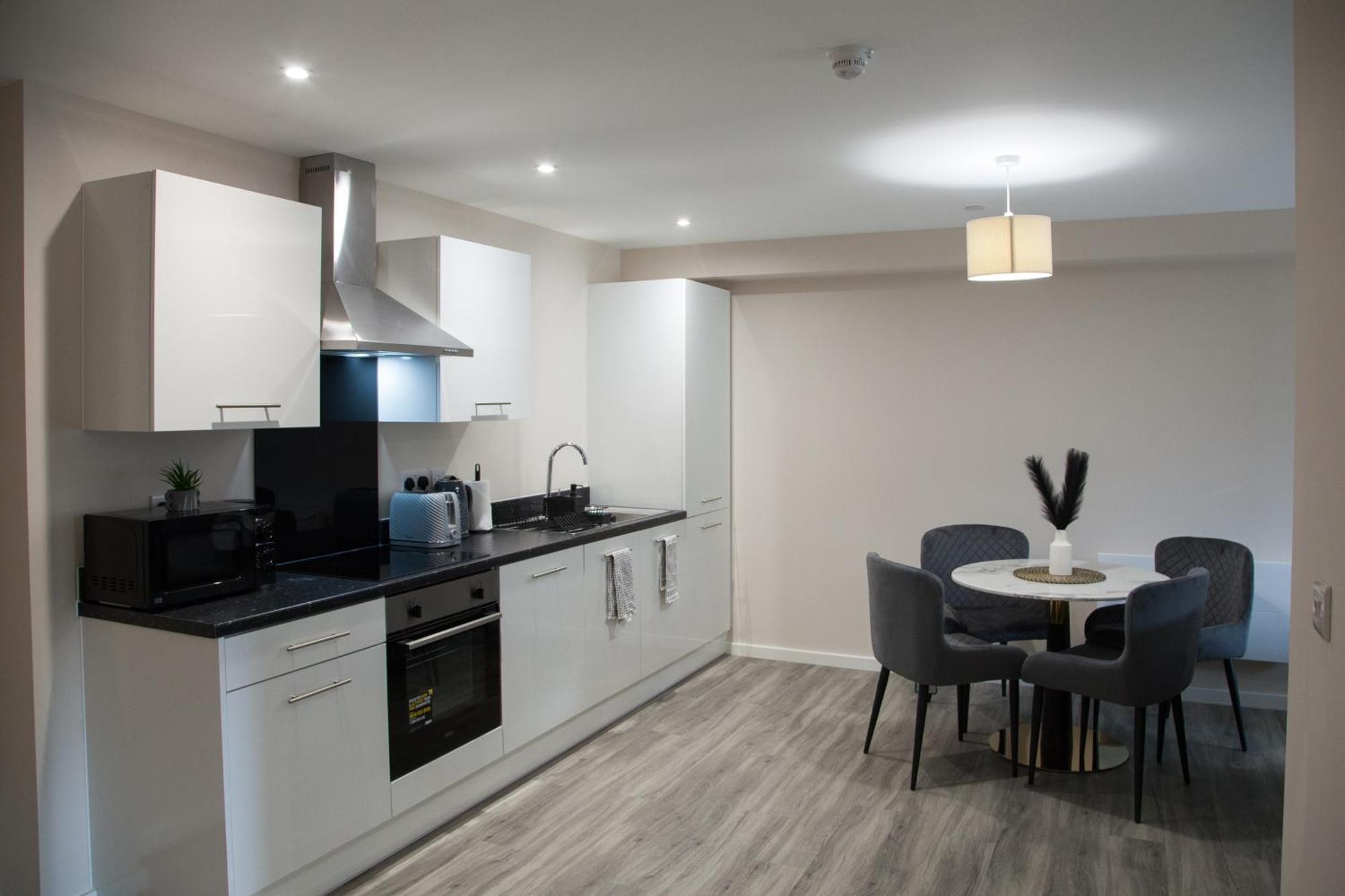 Modern 2Bd Apartment In Manchester City Buitenkant foto