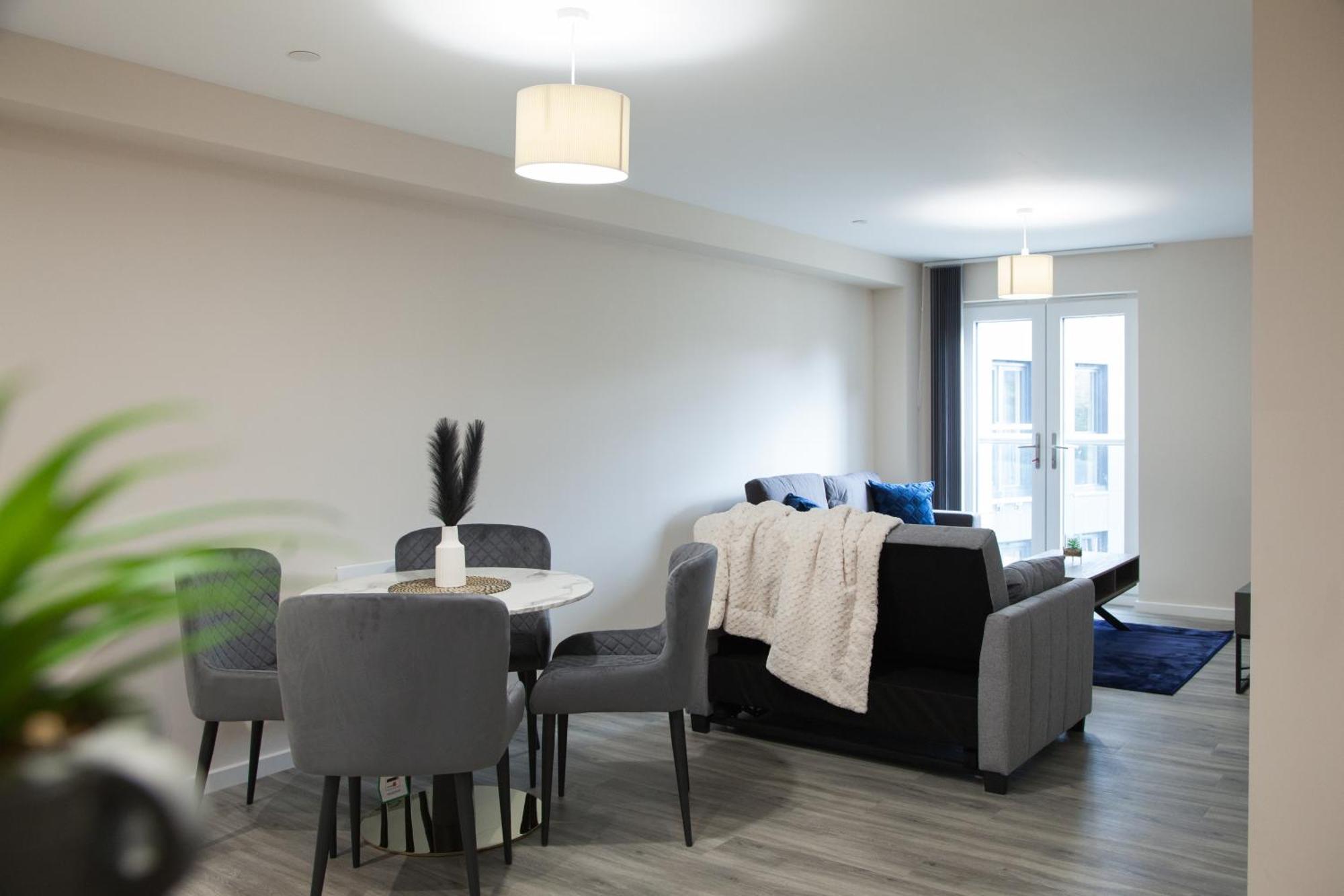 Modern 2Bd Apartment In Manchester City Buitenkant foto