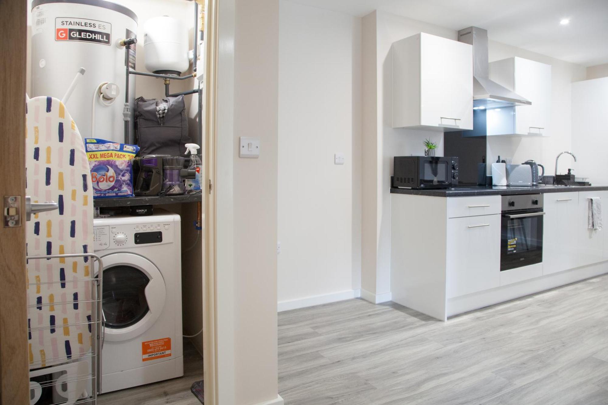 Modern 2Bd Apartment In Manchester City Buitenkant foto
