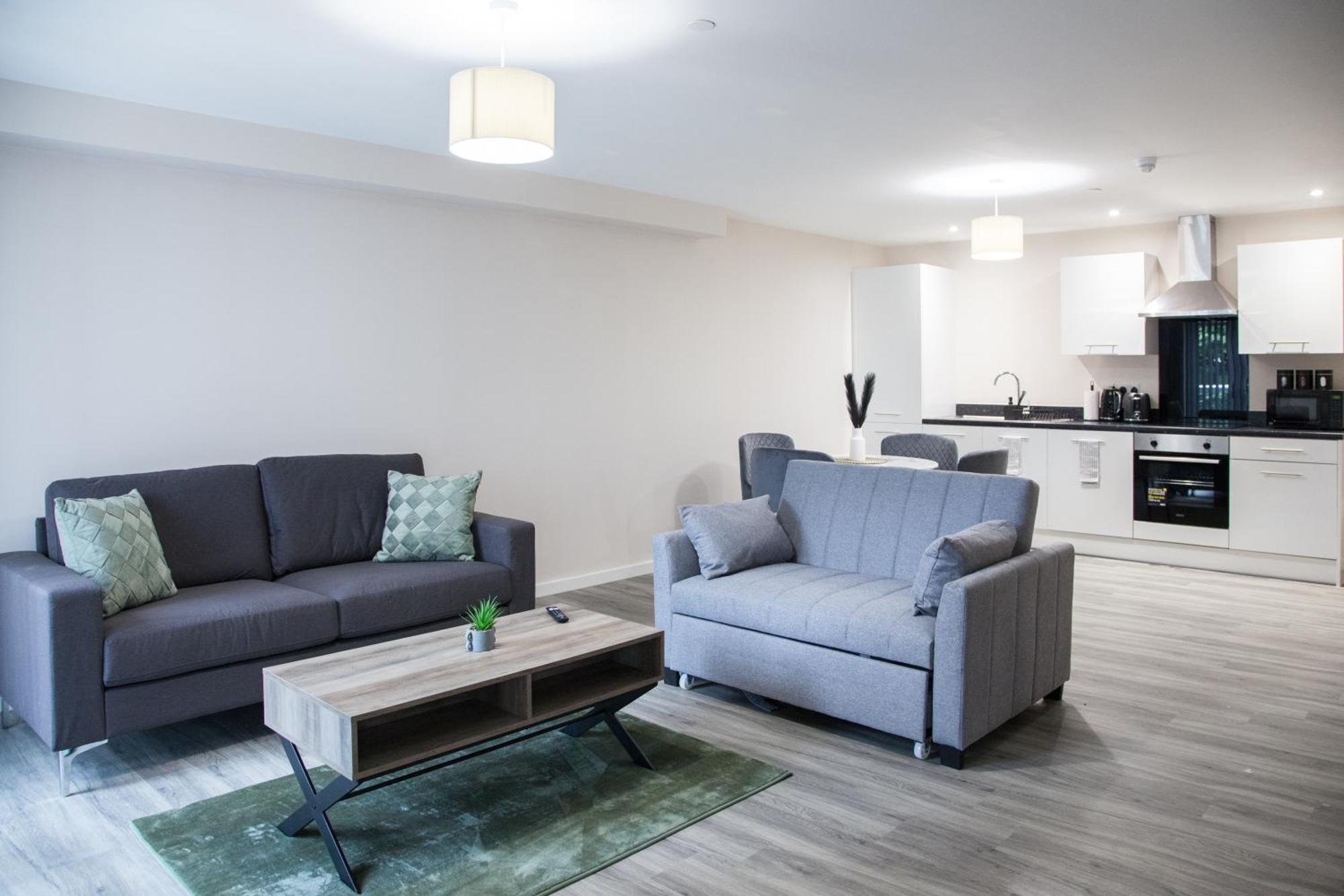 Modern 2Bd Apartment In Manchester City Buitenkant foto