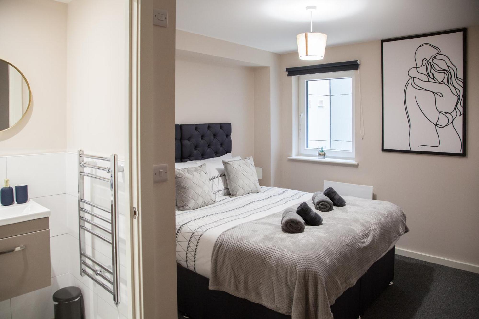 Modern 2Bd Apartment In Manchester City Buitenkant foto