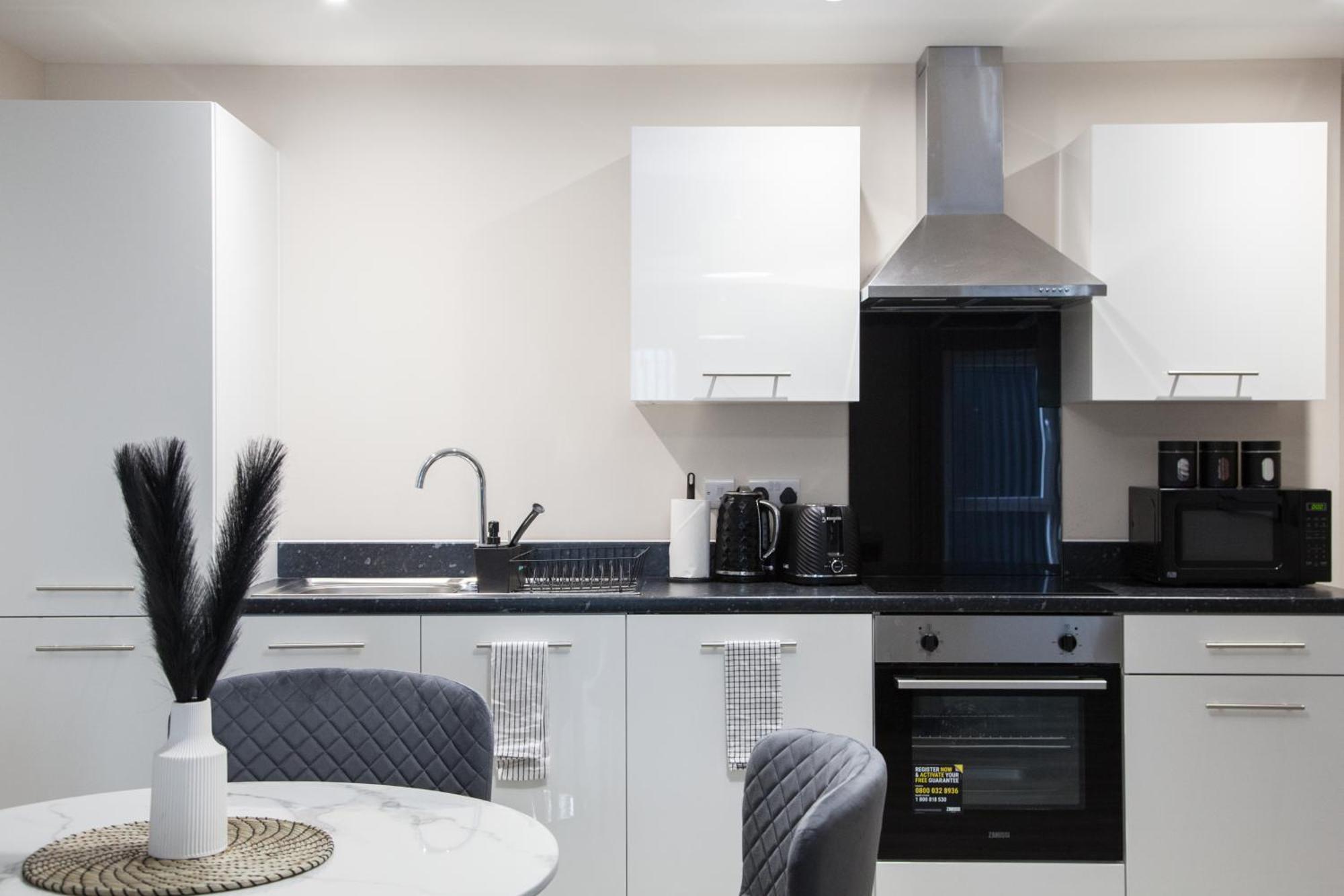 Modern 2Bd Apartment In Manchester City Buitenkant foto
