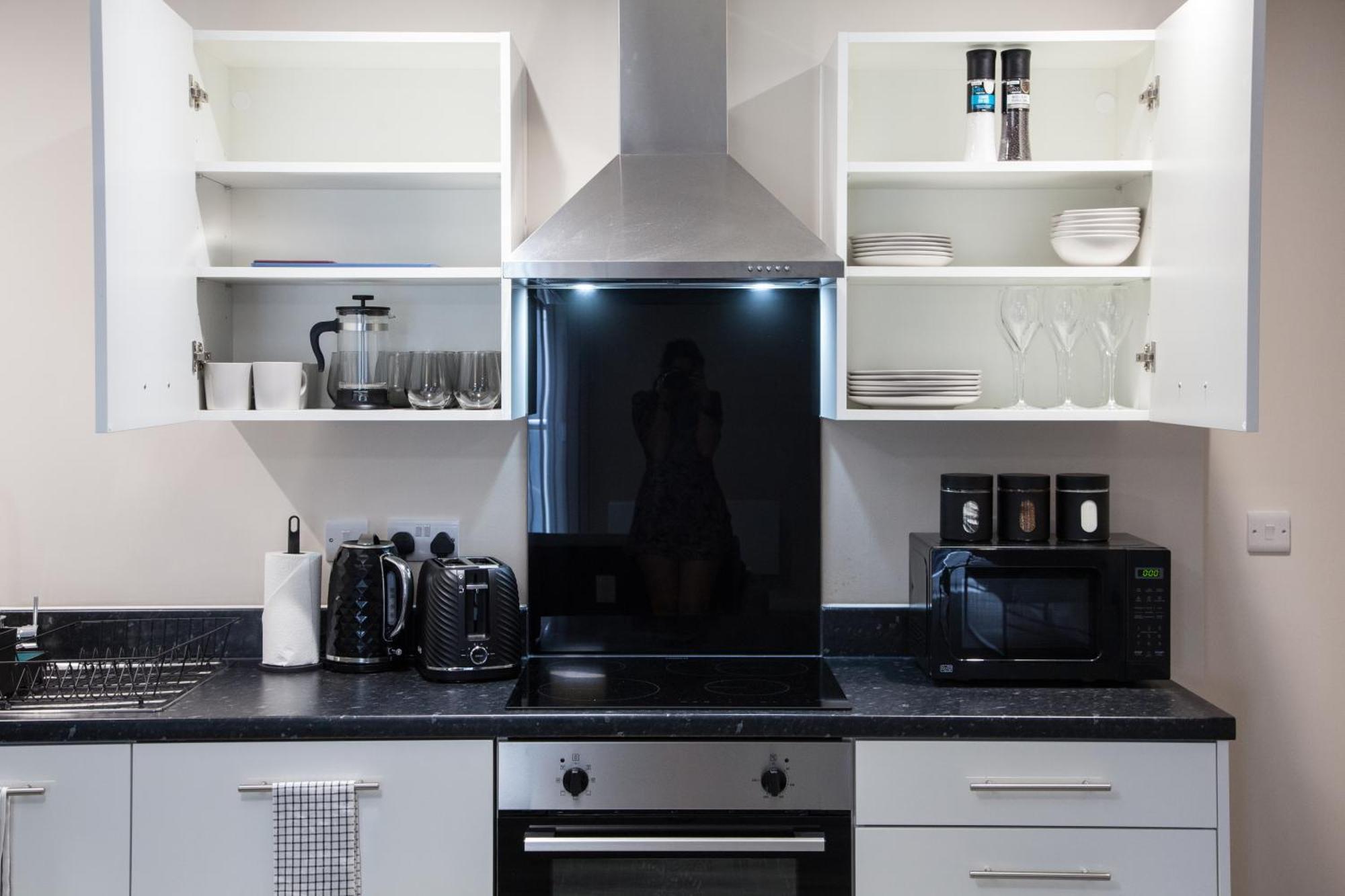 Modern 2Bd Apartment In Manchester City Buitenkant foto