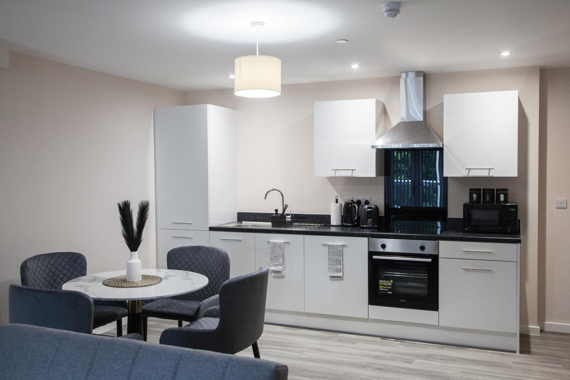Modern 2Bd Apartment In Manchester City Buitenkant foto
