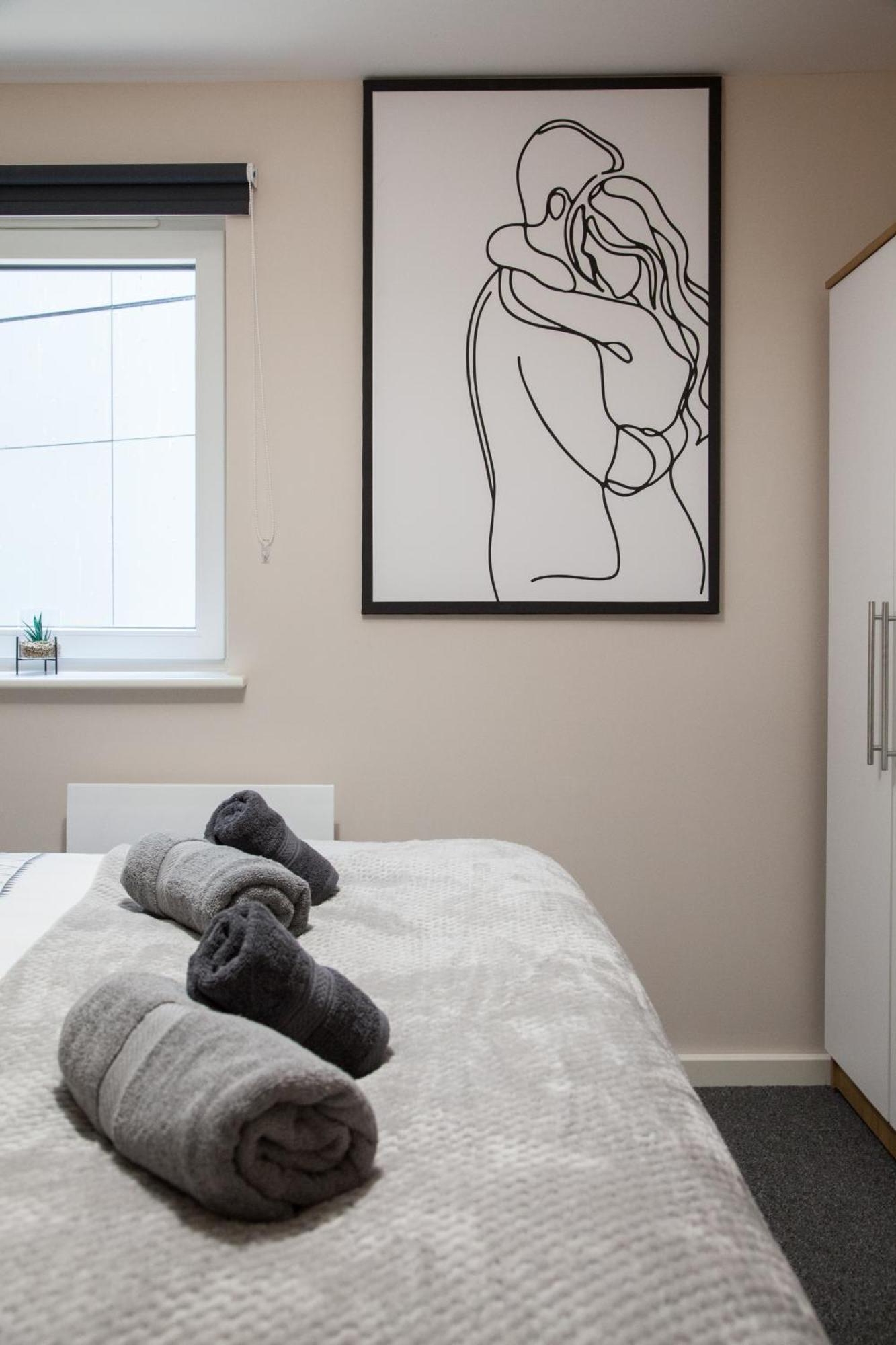 Modern 2Bd Apartment In Manchester City Buitenkant foto