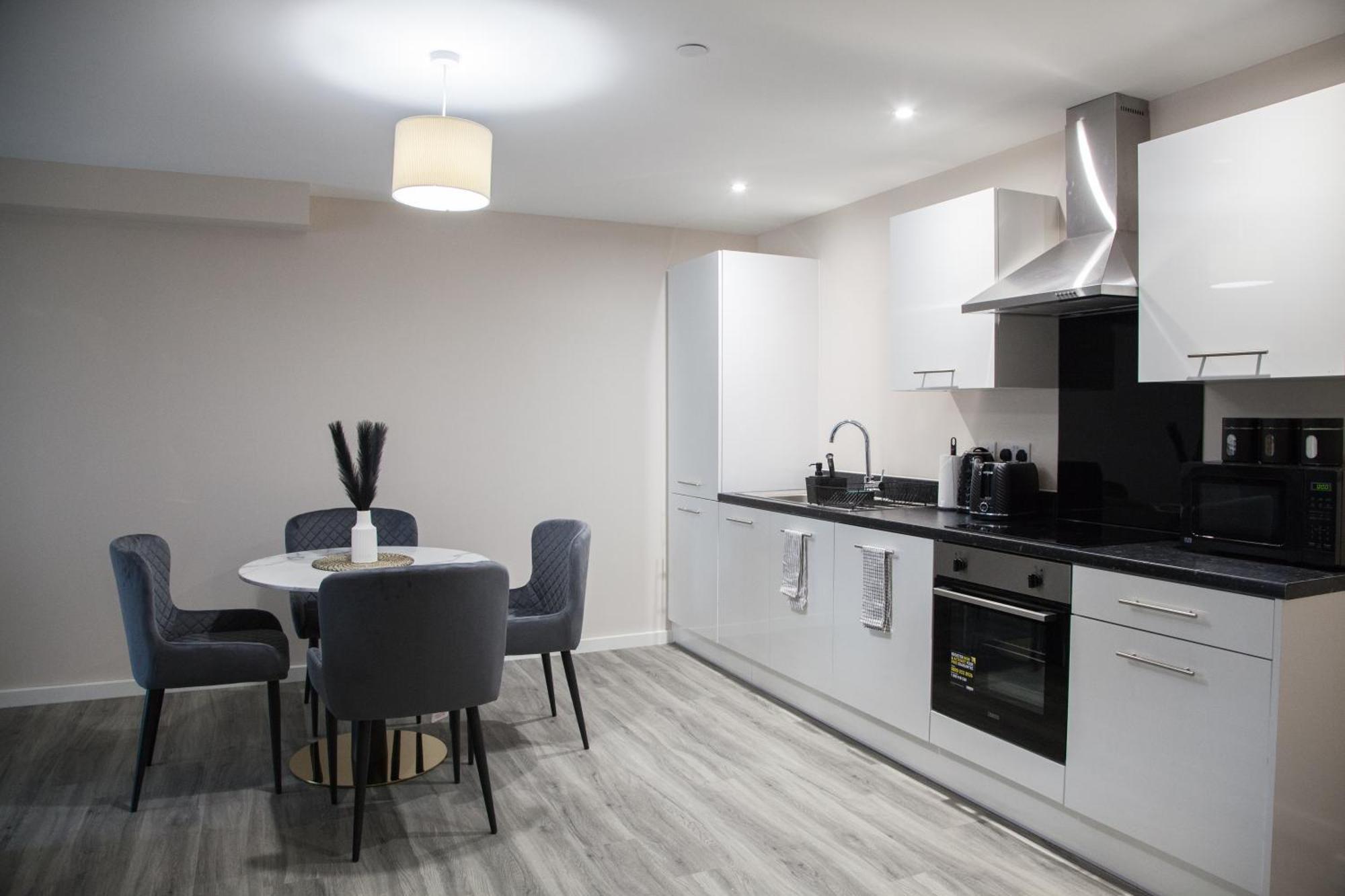 Modern 2Bd Apartment In Manchester City Buitenkant foto